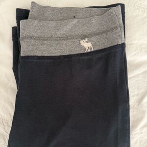 VINTAGE Abercrombie & Fitch Navy and Gray yoga pants